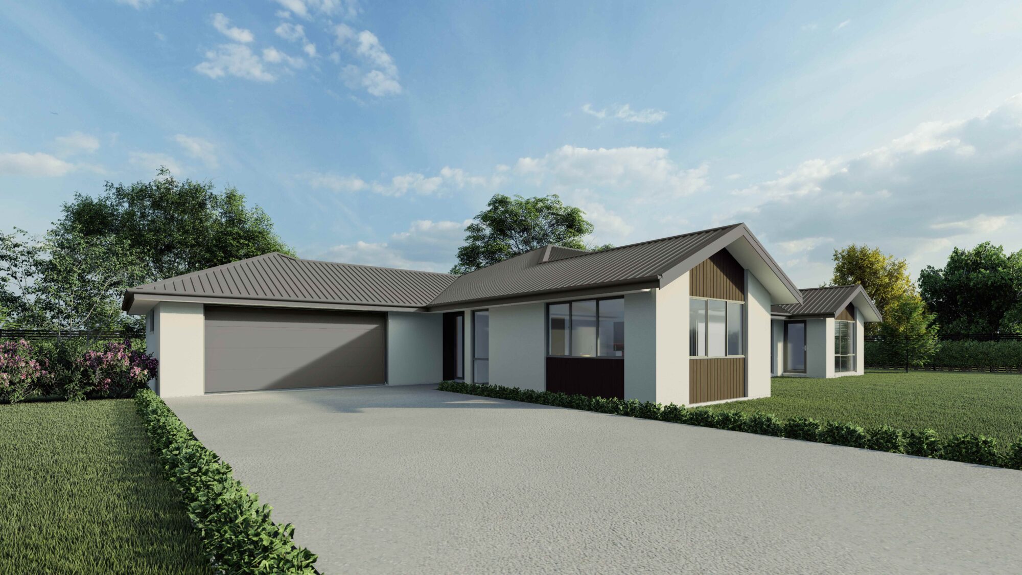 A picture of the Fabiola plan - a beautiful and spacious NZ house plan with a 277 m2 floor area, 5 Bedrooms, and 2 Bathrooms.