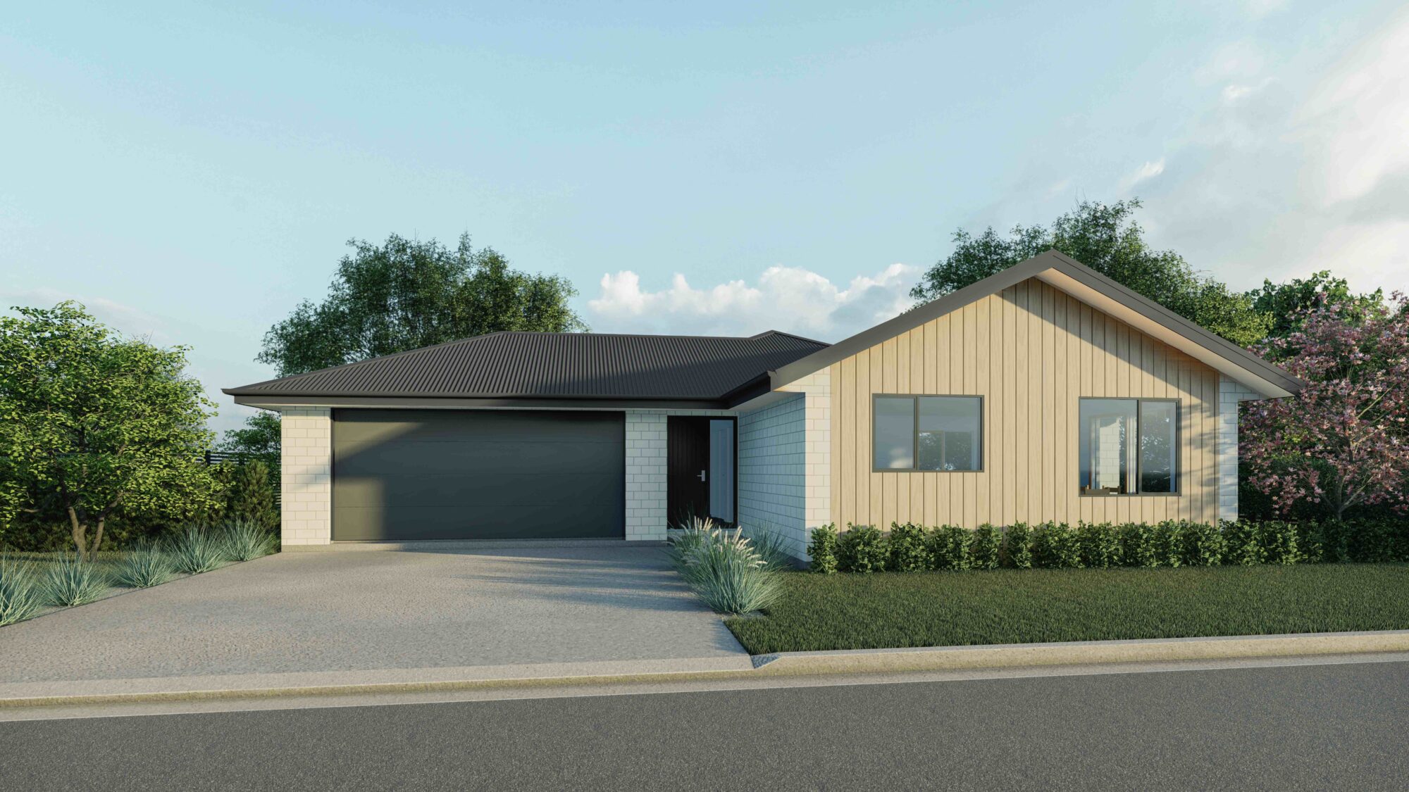A picture of the Polo plan - a beautiful and spacious NZ house plan with a 185 m2 floor area, 4 Bedrooms, and 2 Bathrooms.