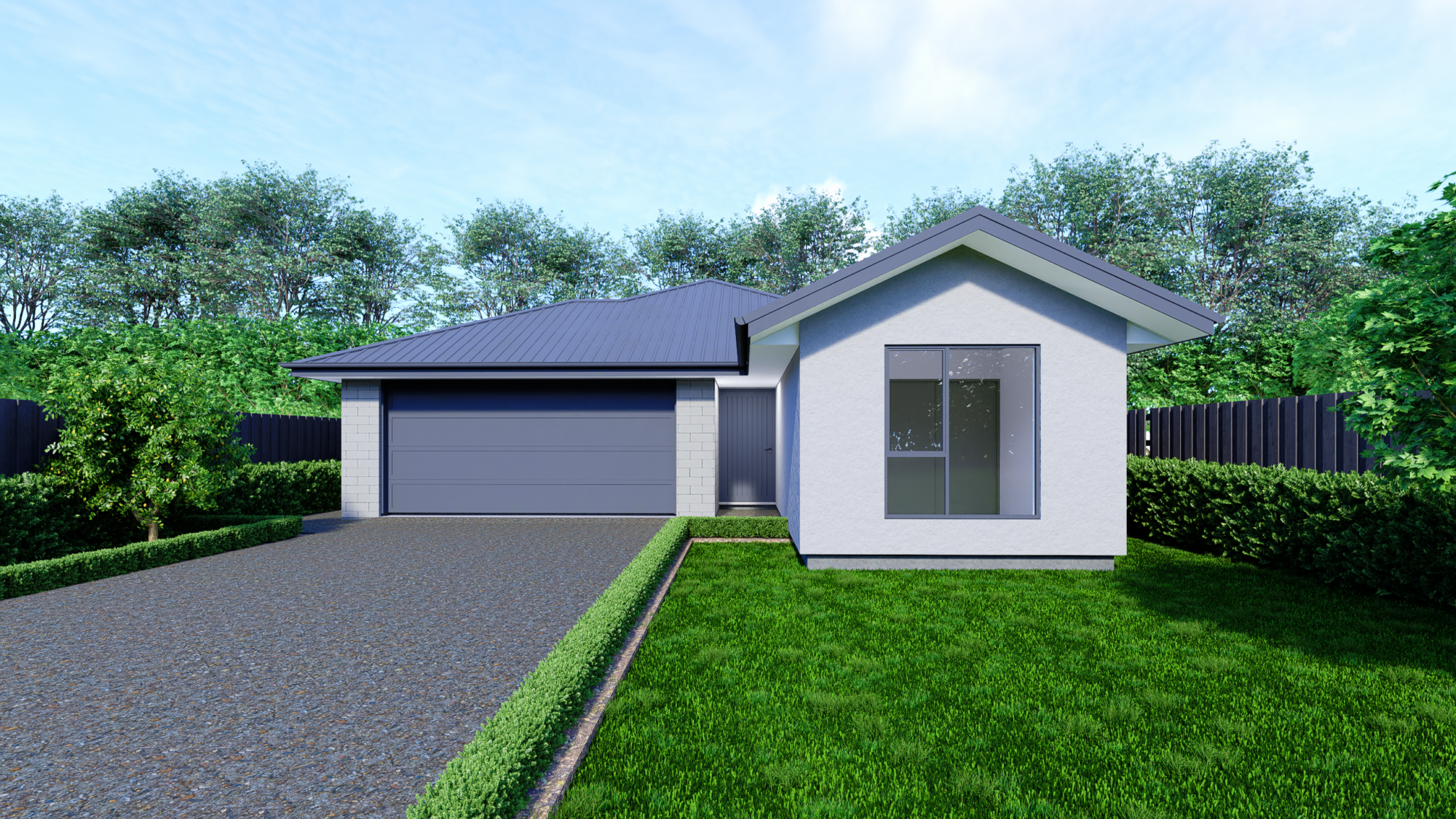 A picture of the Flemington Lot 2 plan - a beautiful and spacious NZ house plan with a 153 m2 floor area, 3 Bedrooms, and 2 Bathrooms.