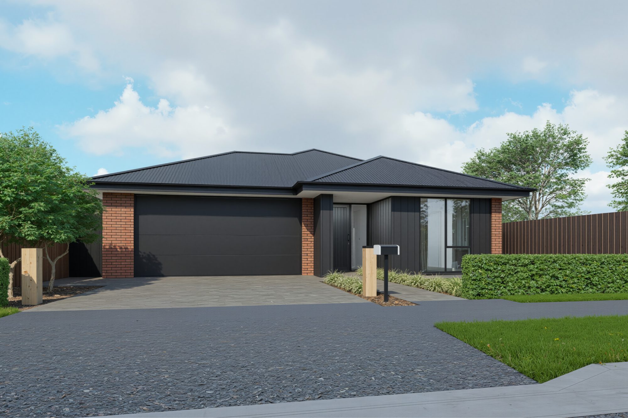 A picture of the Arbor Green Lot 197 plan - a beautiful and spacious NZ house plan with a 164 m2 floor area, 4 Bedrooms, and 2 Bathrooms.