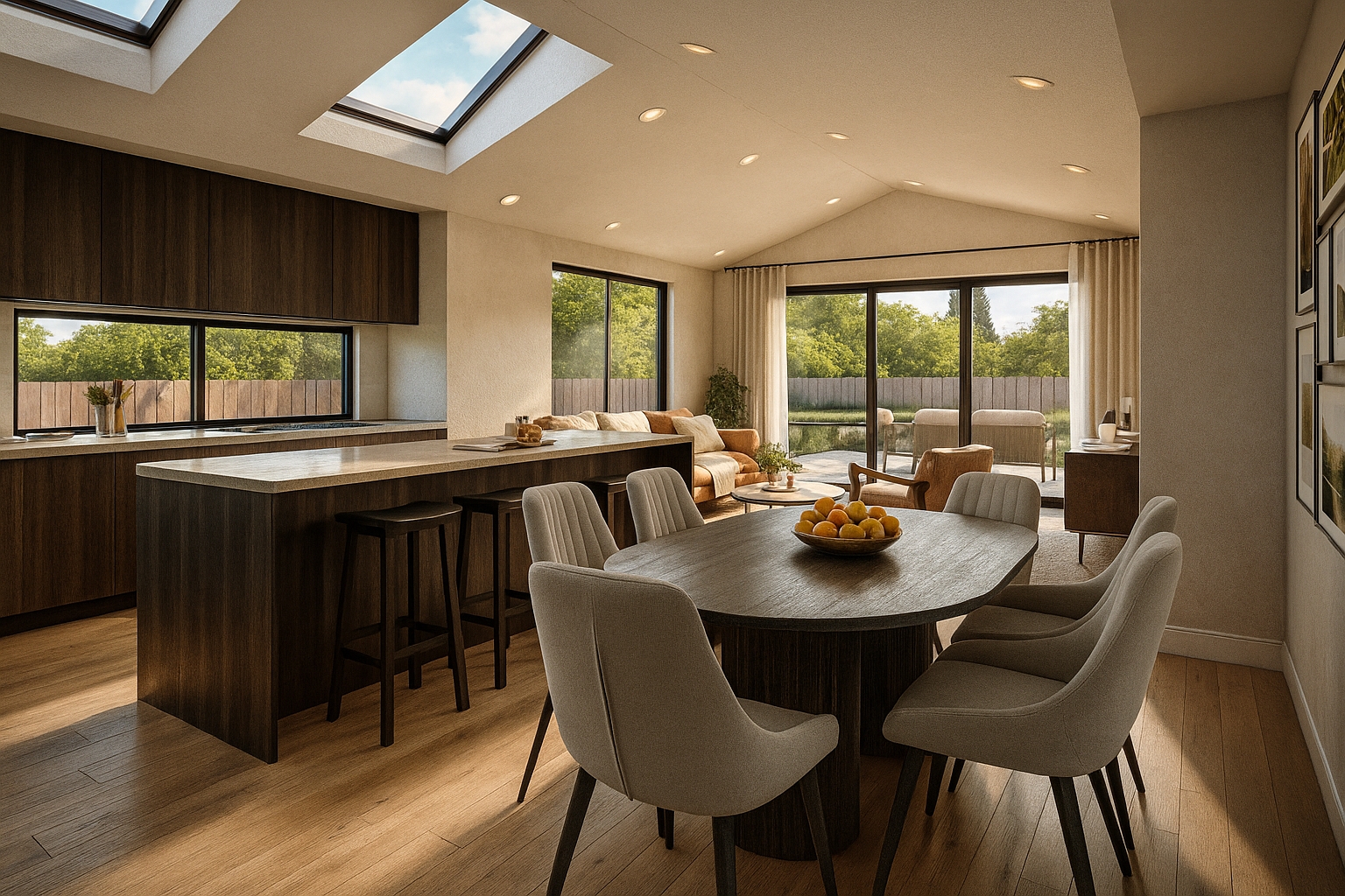 A flat plan of the 17 Bradshaw Tce, Riccarton showhome - a beautiful and spacious NZ showhome with a 211 m2 floor area, 4 Bedrooms, and 2 Bathrooms.