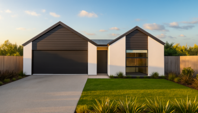 A picture of the Flemington Lot 2 showhome - a beautiful and spacious NZ showhome.